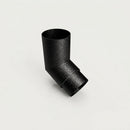76mm Diameter Flush Joint Aluminium Downpipe Bends — Textured Black / 112.5 Deg