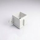 Traditional Downpipe Spare Socket Eared 72x72mm Aluminium — RAL 9016