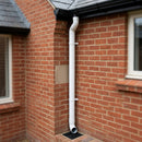 Flush Joint Aluminium Downpipe Length – 76mm Dia x 3m — RAL 9016 (in use)