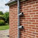 63mm Diameter Traditional Downpipe Branches 92.5° & 112.5° — RAL 7037 / 112.5 Degrees (in use)