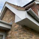 Aluminium Soffit Board Joint Cover — RAL 7035 (in use)