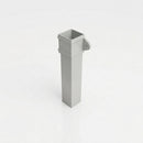 Traditional Aluminium Downpipe 72x72mm x 3m Eared Socket — RAL 7035