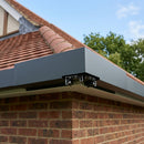 Aluminium Coping Angles 90° – Secret Fix Polyester Powder Coated — RAL 7016 (in use)