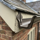 Moulded Ogee Gutter Fascia Bracket 125 x 100mm — RAL 7022 (in use)