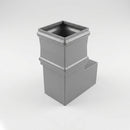 Traditional Aluminium Downpipe Bends 72x72mm – 92.5° & 112.5° (view 2)