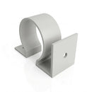 Aluminium Downpipe Clip 63mm Dia with 25mm Wall Offset — RAL 7035