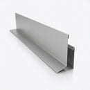 V Return Aluminium Fascia Board 30mm 45° 3m — RAL 9006