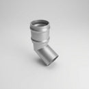 Traditional Aluminium Downpipe Bends 63mm Dia 92.5° 112.5° — RAL 9006 / 112.5 Degrees
