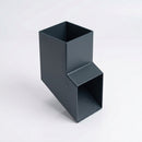 72x72mm Flush Joint Aluminium Downpipe Shoe — RAL 7016