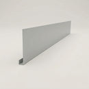 Aluminium Fascia Board Sample — RAL 7035 / 'U' Return
