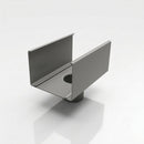 Aluminium Box Gutter Outlet 63mm Diameter 135 x 100mm — RAL 7037