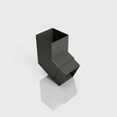 Flush Joint Aluminium Downpipe Bend 72x72mm — RAL 7022 / 112.5 Degrees