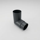 76mm Diameter Flush Joint Aluminium Downpipe Bends — RAL 7016 / 92.5 Deg