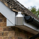 Touch-Up Paint 125ml for Metal Fascia & Fixtures — RAL 9006 (in use)
