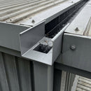 Aluminium Box Gutter Outlet 72×72mm to 135×100mm