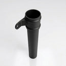 Traditional Aluminium Downpipe 76mm Diameter × 3m Eared Socket — Textured Black