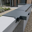 Aluminium Coping T-Junction – Secret Fix Wall Detail — RAL 7016 (in use)