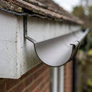 Half Round Aluminium Gutter Top Rafter Bracket 125mm — RAL 7022 (in use)