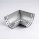 Half Round Aluminium Gutter Angle 135° - 125mm — RAL 9006