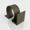 Aluminium Downpipe Clip 63mm Dia with 25mm Wall Offset — RAL 7022