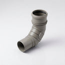 Traditional Adjustable Swanneck 76mm Dia Downpipe Connector — RAL 7036