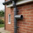 63mm Flush Joint Downpipe Branches – 92.5° or 112.5° Arms — RAL 7022 / 92.5 Deg (in use)