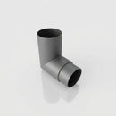 Flush Joint Aluminium Downpipe Bends 63mm Diameter — RAL 7037 / 92.5 Deg