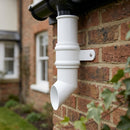 Traditional Aluminium Downpipe Shoe 76mm Diameter — RAL 9016 (in use)
