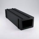 Aluminium Coping Fixing/Joint Brackets 1500mm Centres — Textured Black