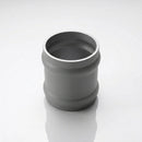 Traditional Aluminium Downpipe Socket 63mm Dia Non-Eared — RAL 7037