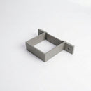 Aluminium Downpipe Clip 72×72mm Flush Joint — RAL 7036