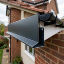 V Return Aluminium Fascia Board 30mm 45° 3m — RAL 7016 (in use)