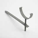 Half Round Aluminium Gutter Rise and Fall Bracket 125mm — RAL 7037