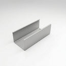 Aluminium Box Gutter Length 135×100mm 3m Marine Grade — RAL 9006