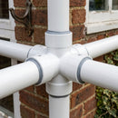 380ml Grey Low Modulus Silicone Sealant for Pipe Joints — RAL 9016 (in use)