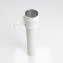 Traditional Aluminium Downpipe 76mm Diameter × 3m Eared Socket — RAL 9016