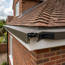Aluminium Coping Angles 90° – Secret Fix Polyester Powder Coated — RAL 7022 (in use)