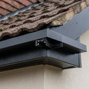 Aluminium Coping Angles 90° – Secret Fix Polyester Powder Coated — Textured Black (in use)