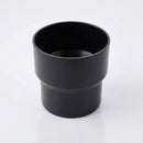 63mm Outlet to Downpipe Length Connector — RAL 9005