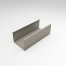 Aluminium Box Gutter Length 135×100mm 3m Marine Grade — RAL 7036