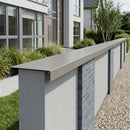 Aluminium Coping Length 3m - Secret Fix Powder Coated — RAL 7036 (in use)