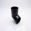 63mm Diameter Flush Joint Aluminium Downpipe Shoe — RAL 9005