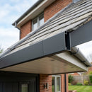 U Return Aluminium Fascia Board 30x25mm – 3m Length — RAL 7016 (in use)