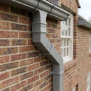 72x72mm Aluminium Adjustable Swanneck Offset — RAL 7037 (in use)