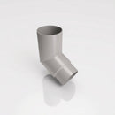 76mm Diameter Flush Joint Aluminium Downpipe Bends — RAL 7036 / 112.5 Deg