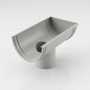 DeepFlow Aluminium Gutter Outlet 76mm Diameter 130mm — RAL 7035