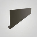 Aluminium Fascia Board Sample — RAL 7022 / 'V' Return
