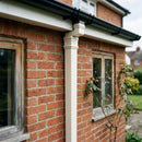 Traditional Downpipe Length 72x72mm x 3m Non-Eared Socket — RAL 9010 (in use)