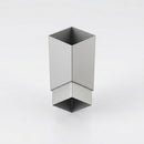 Flush Joint Aluminium Downpipe 72×72mm × 3m — RAL 9006