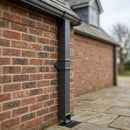 Traditional Aluminium Downpipe Sample — RAL 7016 / 72x72mm (in use)